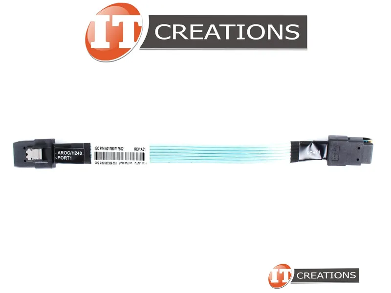 839759-001 HP MINI 8 INCH SAS SFF-8087 PORT 1 TO AROC / H240 PORT 1 CABLE