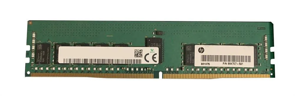 864707-591 HP 16GB (1*16GB) 1RX4 PC4-21300V-R DDR4-2666MHZ RDIMM