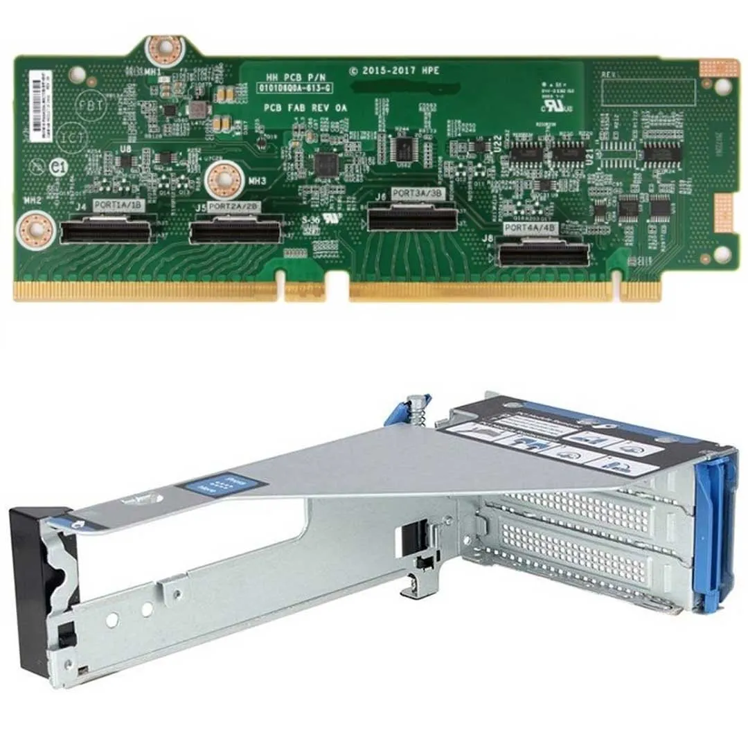 867807-B21 HPE DL38X G10 4-PORT 8 NVME SLIM SAS RISER