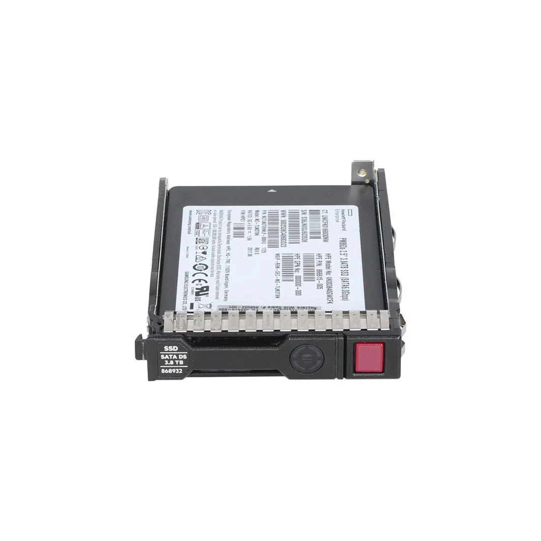 868932-001 HPE 3.8TB SATA 6G Read Intensive SFF (2.5in) SC Digitally Signed Firmware SSD