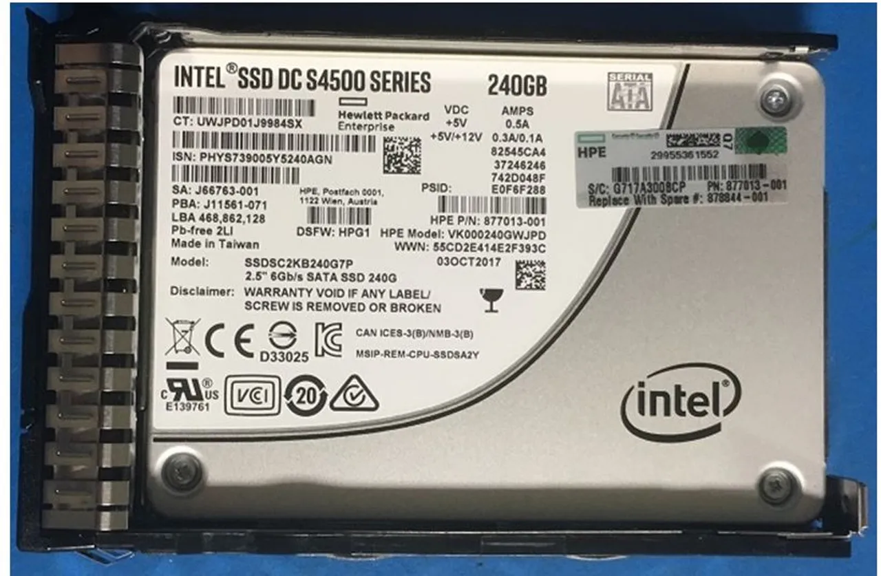 877740-B21 HPE 240GB 6G 2,5INCH RI SC DS SATA SSD