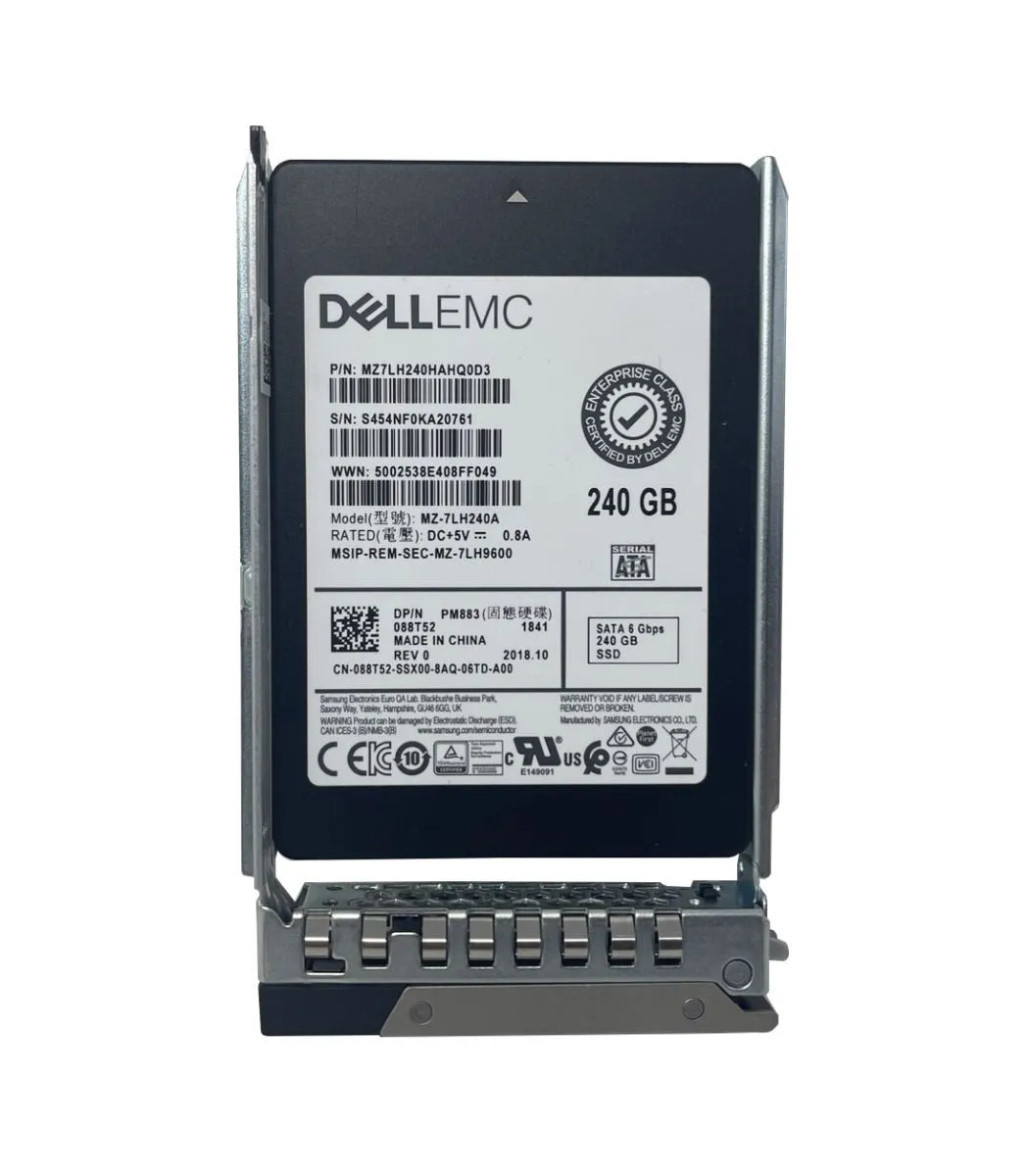 88T52 DELL 240GB ENTERPRISE 6G 2,5INCH SATA SSD