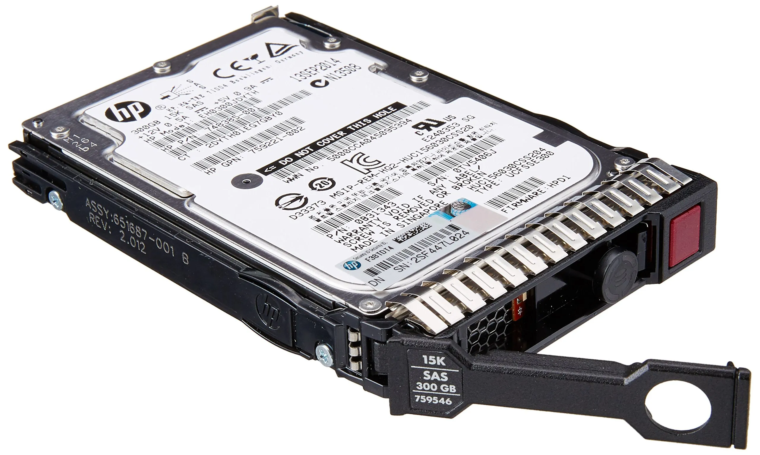 759208-B21 HP 300GB SAS 12G 15K SFF (2.5in) SC HDD