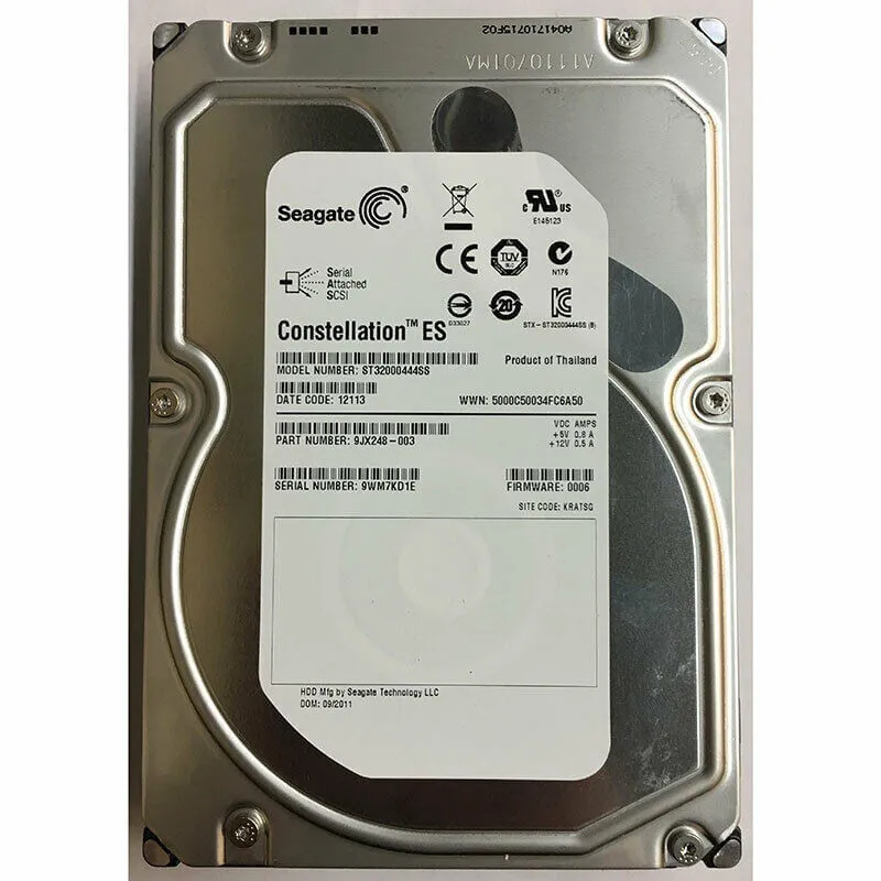 ST32000444SS SEAGATE 2TB 7,2K 6G 3,5INCH SAS HDD