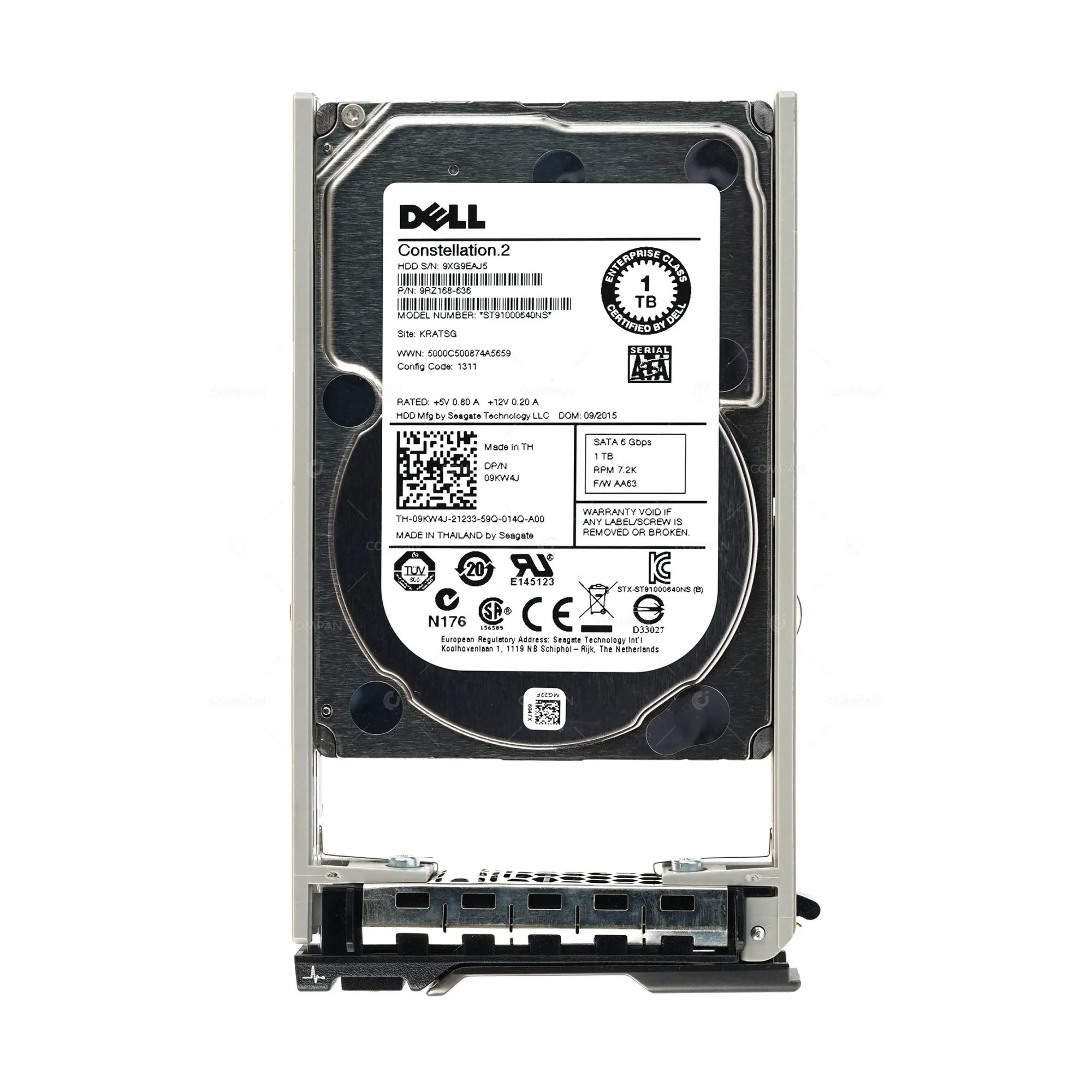 9KW4J 1TB 7.2K 6G SATA 2.5