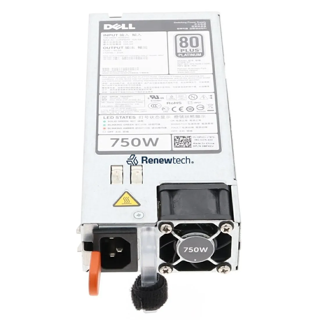 D5MW8 DELL PE R520/R620/R720/R720XD/T320/T420 750W POWER SUPPLY