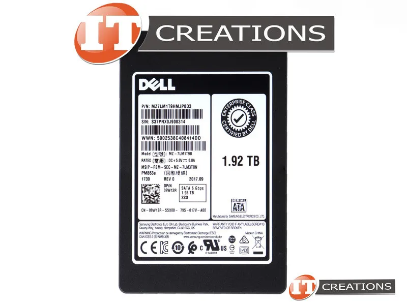 9W12R DELL PM863A 1,92TB 6G 2,5INCH SATA SSD