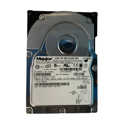 YJ428 DELL 73GB 15K 3,5INCH U320 80PIN HDD