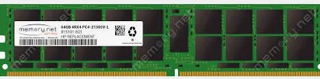815101-B21 MICRON 64GB (1*64GB) 4RX4 PC4-21300V-L DDR4-2666MHZ LRDIMM