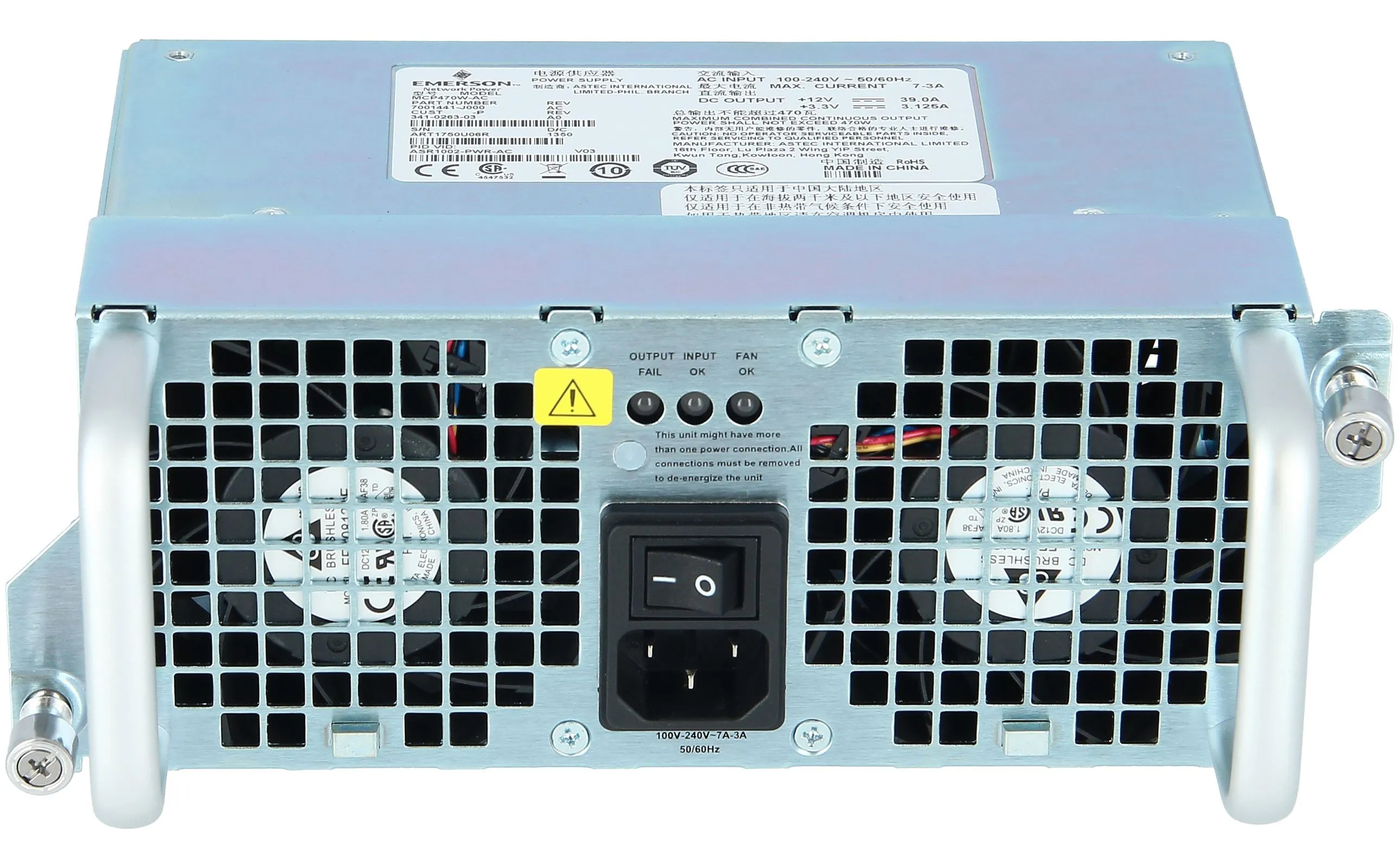 ASR1002-PWR-AC EMERSON ASR1002 AC POWER SUPPLY