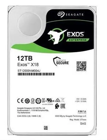 ST12000NM004J SEAGATE EXOS 12TB 7,2K 12G 3,5INCH SAS HDD