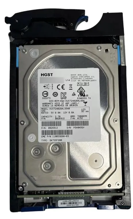 005050945 EMC 2TB 7,2K 6G 3,5INCH SAS HDD