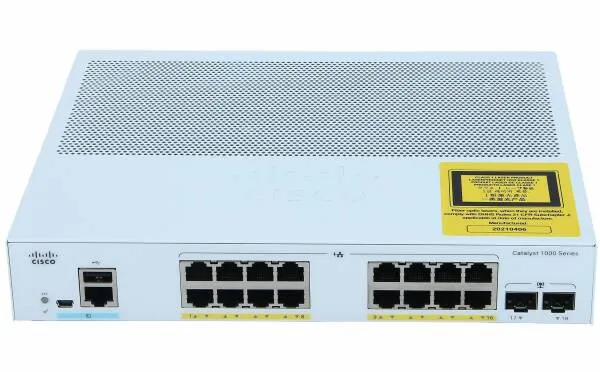 C1000-16P-E-2G-L-WS CISCO Catalyst 1000 16port GE. POE. Ext PS. 2x1G SFP.