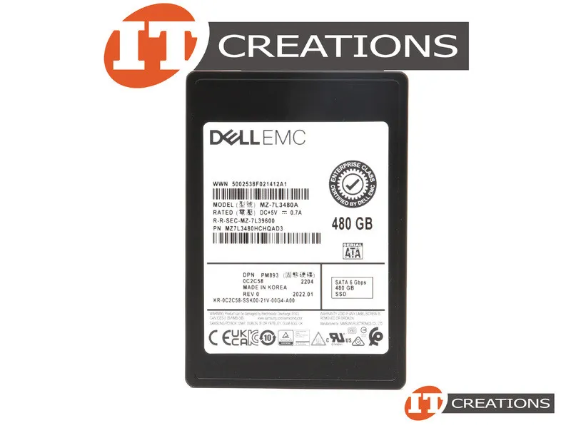 C2C58 DELL EMC 480GB 6G 2,5INCH SATA SSD