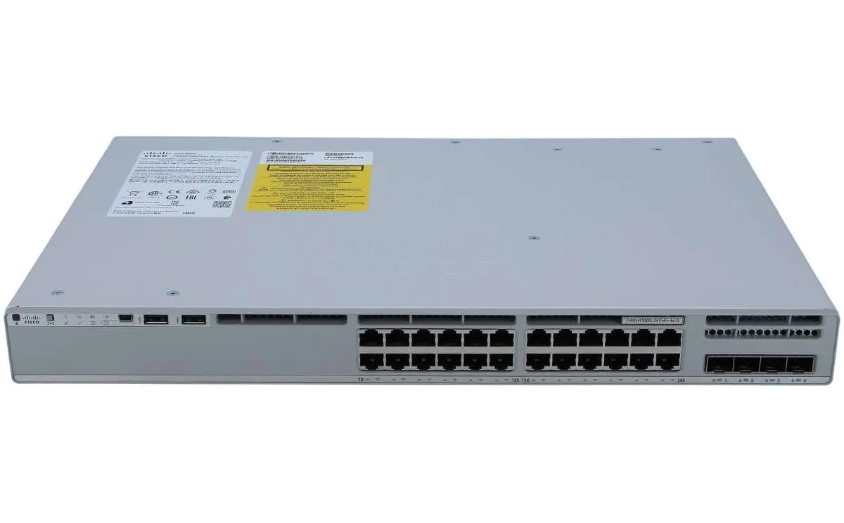 C9200L-24P-4G-A CISCO EXCESS Catalyst 9200L 24-port PoE+ 4x1G uplink Switch. Network Advantage
