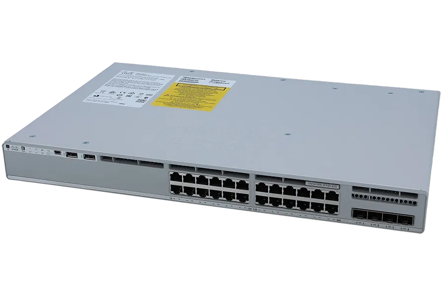 C9200L-24P-4X-E CISCO EXCESS Catalyst 9200L 24-port PoE+ 4x10G uplink Switch. Network Essentials