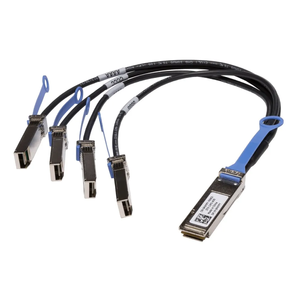 0P4YPY Dell Dell QSFP+ to 4x SFP+ Breakout Cable 0.5M