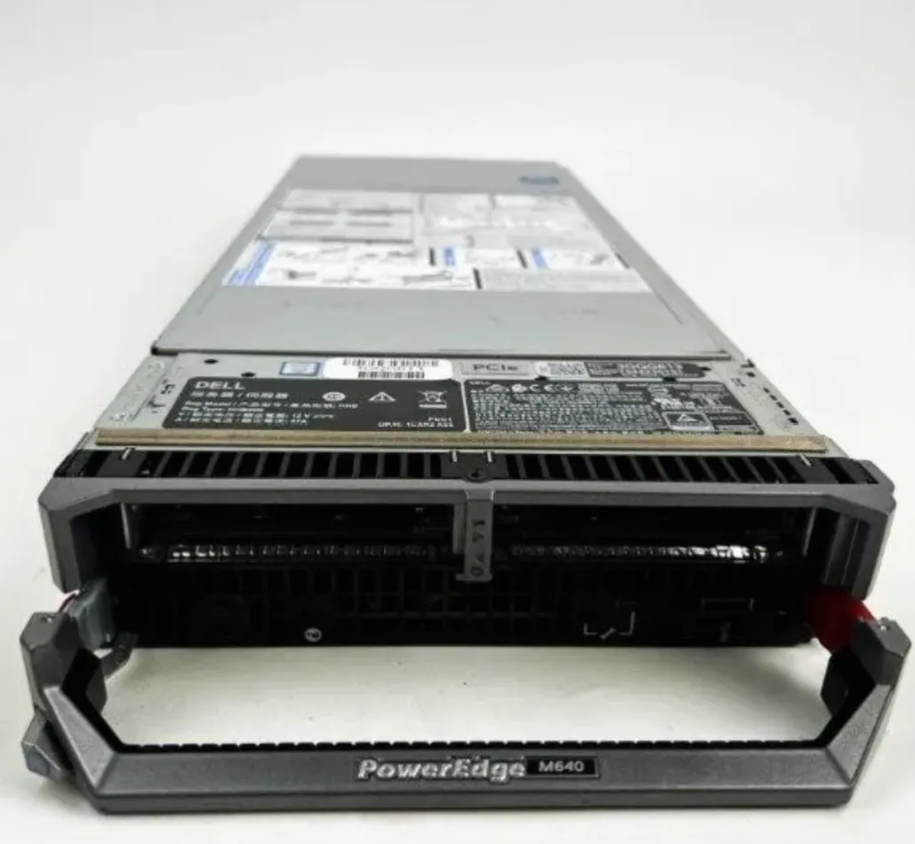 Servidor Dell PowerEdge M640 2 x Gold 6248 20Core 8 x 32GB 2Rx4 Raid Controller 2 x 960GB SSD 1 x NDC DP SFP 10G, sem SFPs.