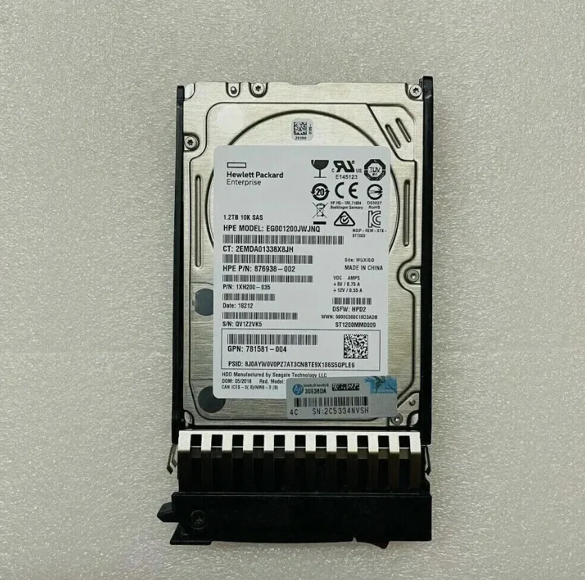 787648-001 HP HPE MSA 1.2TB SAS 12G 10K SFF (2.5in) HDD