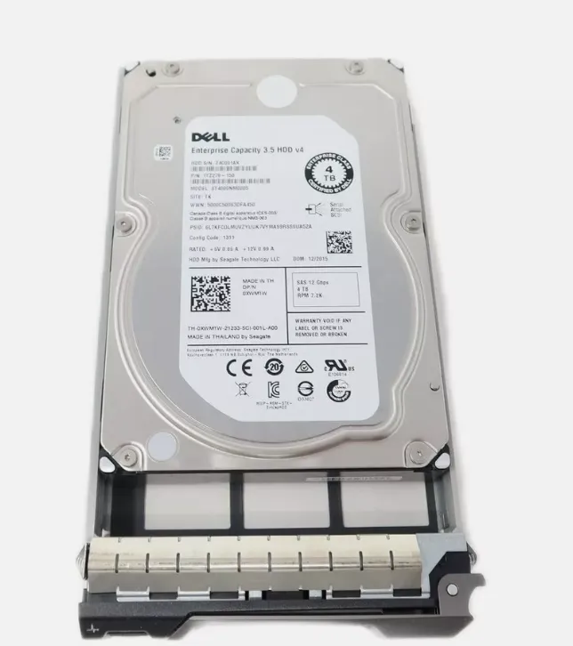 Disco rígido Dell ST4000NM0005 0XWM1W 4TB 7.2k rpm SAS 12Gbps 3.5