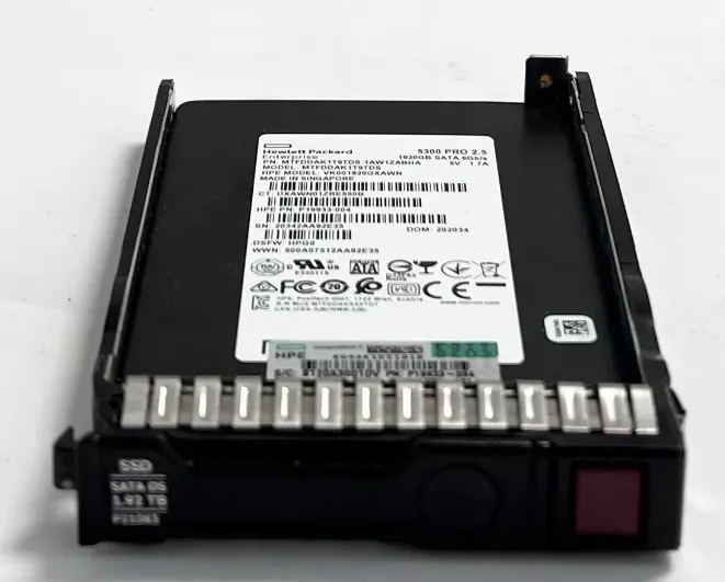 HP P19941-B21 1.92TB SATA 6G Read Intensive SFF (2.5in) SC SSD