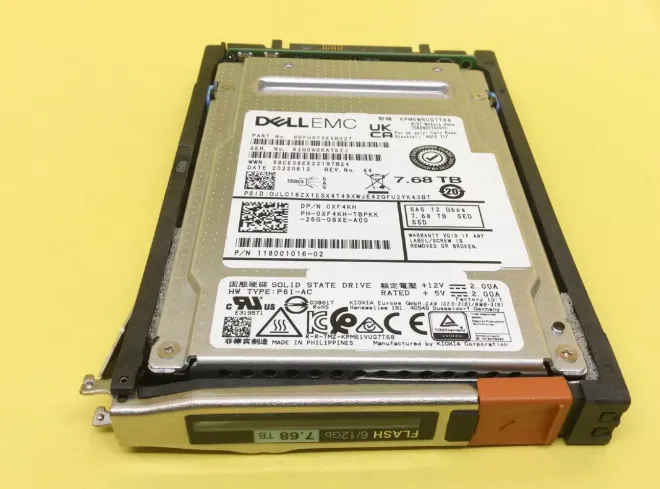 XF4KH 7.68TB 12G RI SED SSD 2.5
