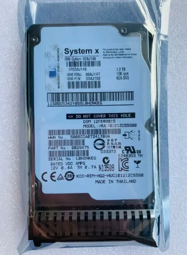 00AJ146 1.2TB 10K 6Gbps SAS 2.5 G3HS