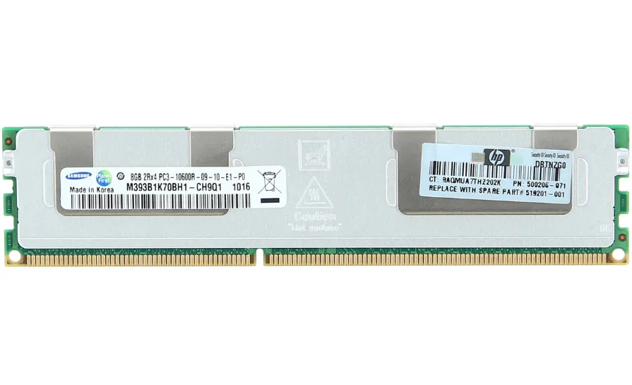 HP 516423-B21 8GB 2Rx4 PC3-8500R-7 Kit