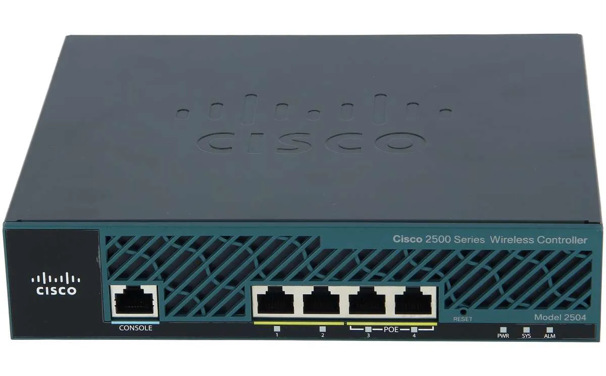 AIR-CT2504-K9-0PSU CISCO 2504 WIRELESS CONTROLLER 4-PORT NETWORK MANAGEMENT DEVICE