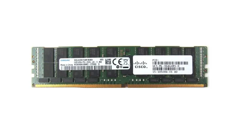 UCS-MR-X64G4RS-H CISCO 64GB (1*64GB) 2S2RX4 PC4-21300V-R DDR4-2666MHZ ECC RDIMM
