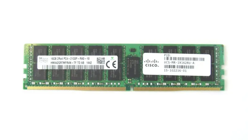 UCS-MR-1X162RU-A CISCO 16GB (1*16GB) 2RX4 PC4-17000P-R DDR4-2133MHZ RDIMM