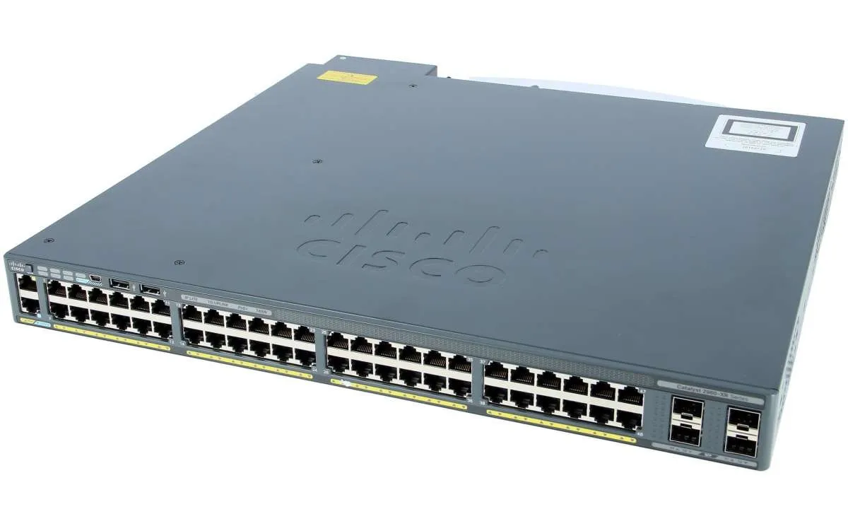 WS-C2960XR-48LPS-I CISCO C2960XR 48*1GB RJ-45 4-SFP POE+ 370W L2 SWITCH