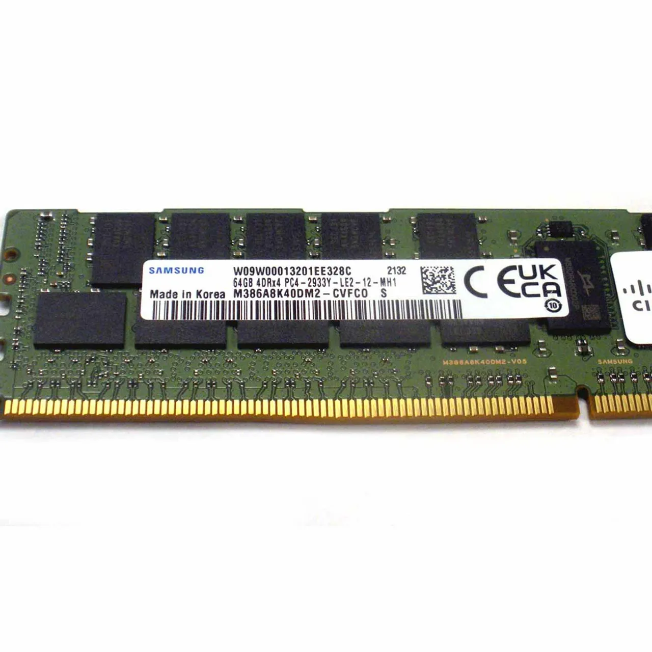 UCS-ML-X64G4RT-H CISCO 64GB (1*64GB) 4RX4 PC4-23400Y-L DDR4-2933MHZ LRDIMM