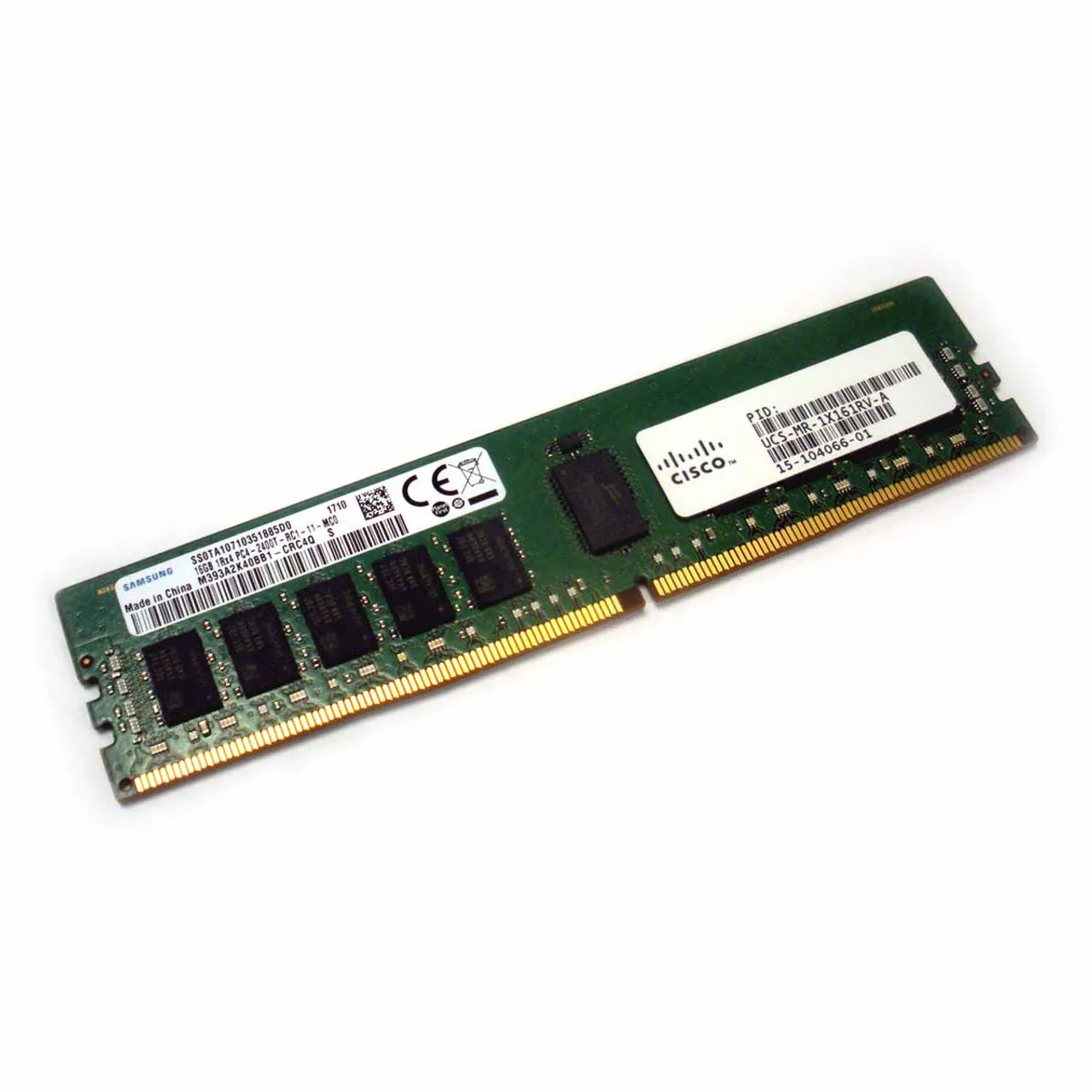 UCS-MR-1X161RV-A CISCO 16GB (1*16GB) 1RX4 PC4-19200T-R DDR4-2400MHZ RDIMM