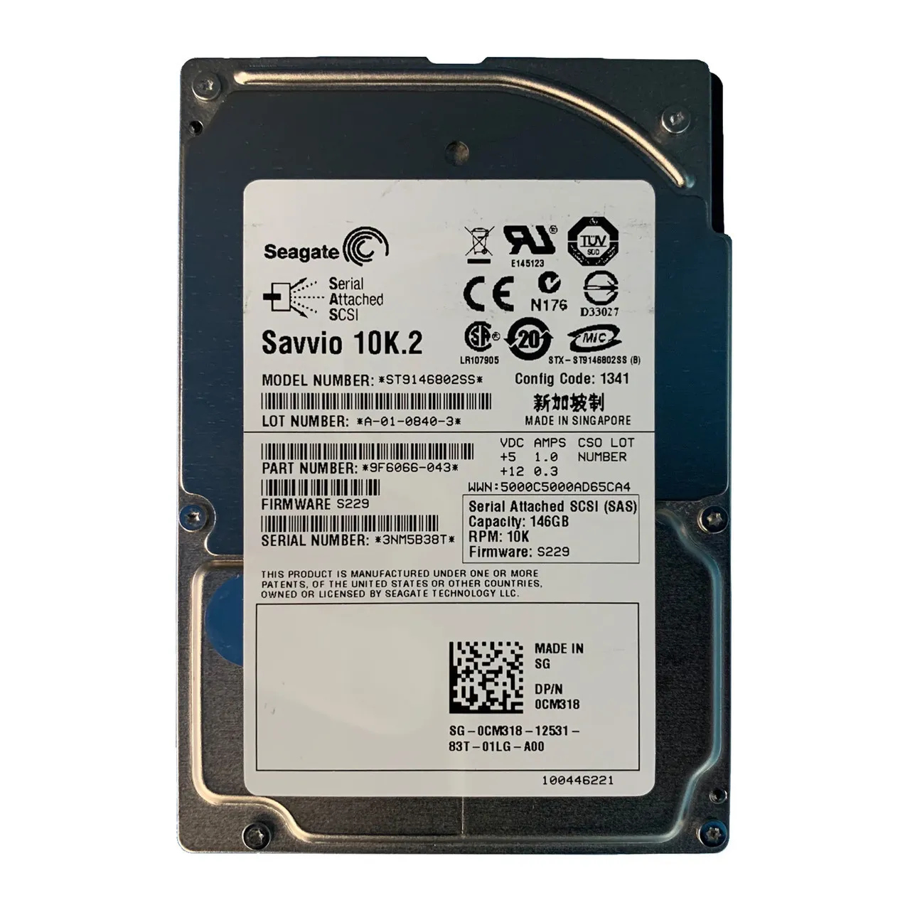 CM318 DELL 146GB 10K 2,5 INCH SAS HDD