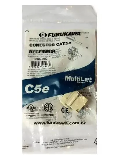Conector Furukawa MultiLan C5e: Keystone CAT.5e, RJ45, Azul