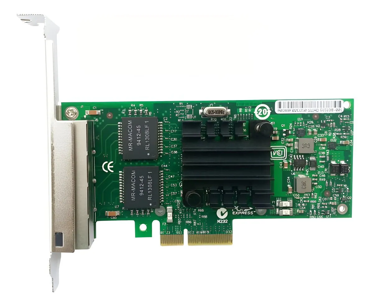 PLACA DE REDE INTEL, E1G44HTBLK, QUAD PORT 1GBE RJ-45, PCIE 2.0 X4, LOW PROFILE/FULL HEIGHT