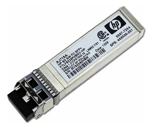 468508-002 HPE GBIC 8GB FC SFF TRANSCEIVER AJ718A