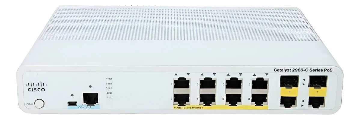 WS-C2960C-8PC-L CISCO CATALYST 2960C 8P 10/100 POE 2P SFP SWITCH LAN