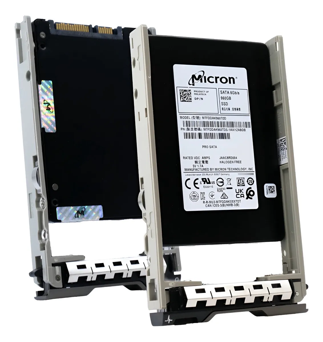 SSD DELL 960GB, 8NK4P, 2.5, SATA, 6GBPS, MIXED USE, w/G176J - R610, R720, R730