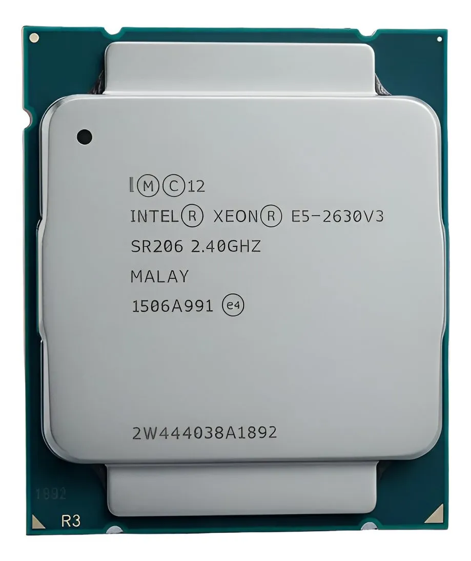 Processador Intel Xeon E5-2630 V3 8 núcleos e 2.4GHz Frequência SR206