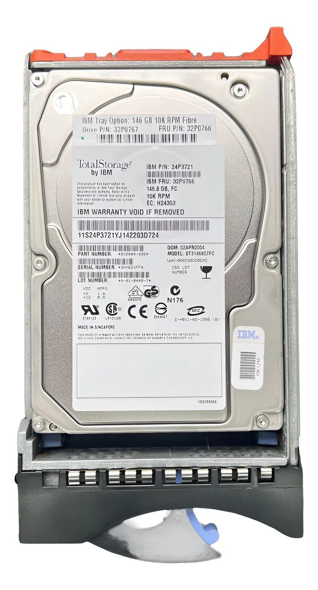 HD IBM 1466.8GB 10K 3.5 Fibre Channel 2GBPs 32P0766 