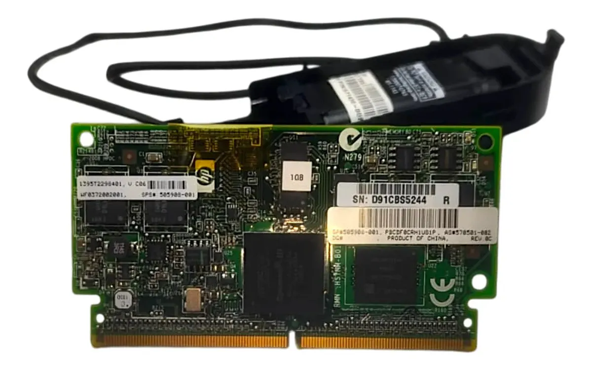 MEMÓRIA CACHE HP 1GB FBWC SMART ARRAY P410 P411 570501-002 DL380 G7