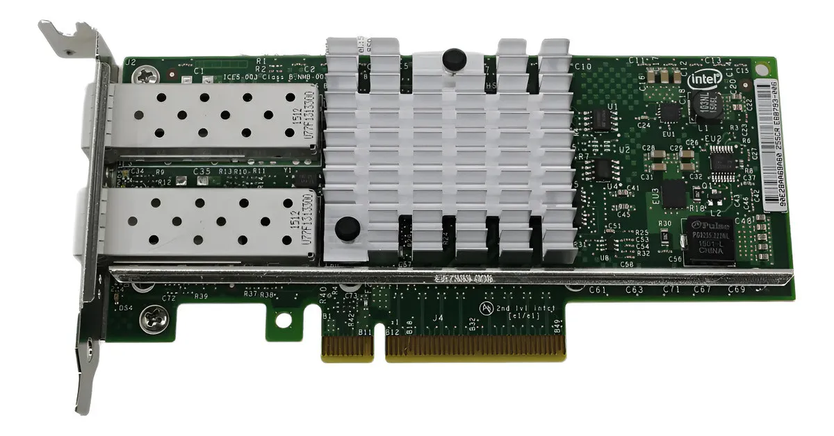 PLACA DE REDE INTEL, X520-DA2, E10G42BTDABLK, 2x DUAL 10GB GBICS INCLUSO, LOW PROFILE