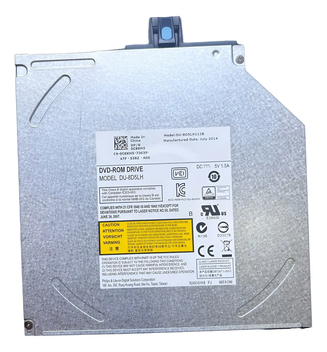 DELL DVD-RW DVD-MULTI 0C8XM5 R620 SLIM LINE CD DU-8D5LH