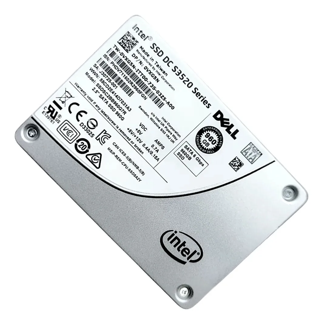 SSD DELL INTEL 960GB 2,5 DC S3520 SERIES 0VXG5N 6GBPS SATA