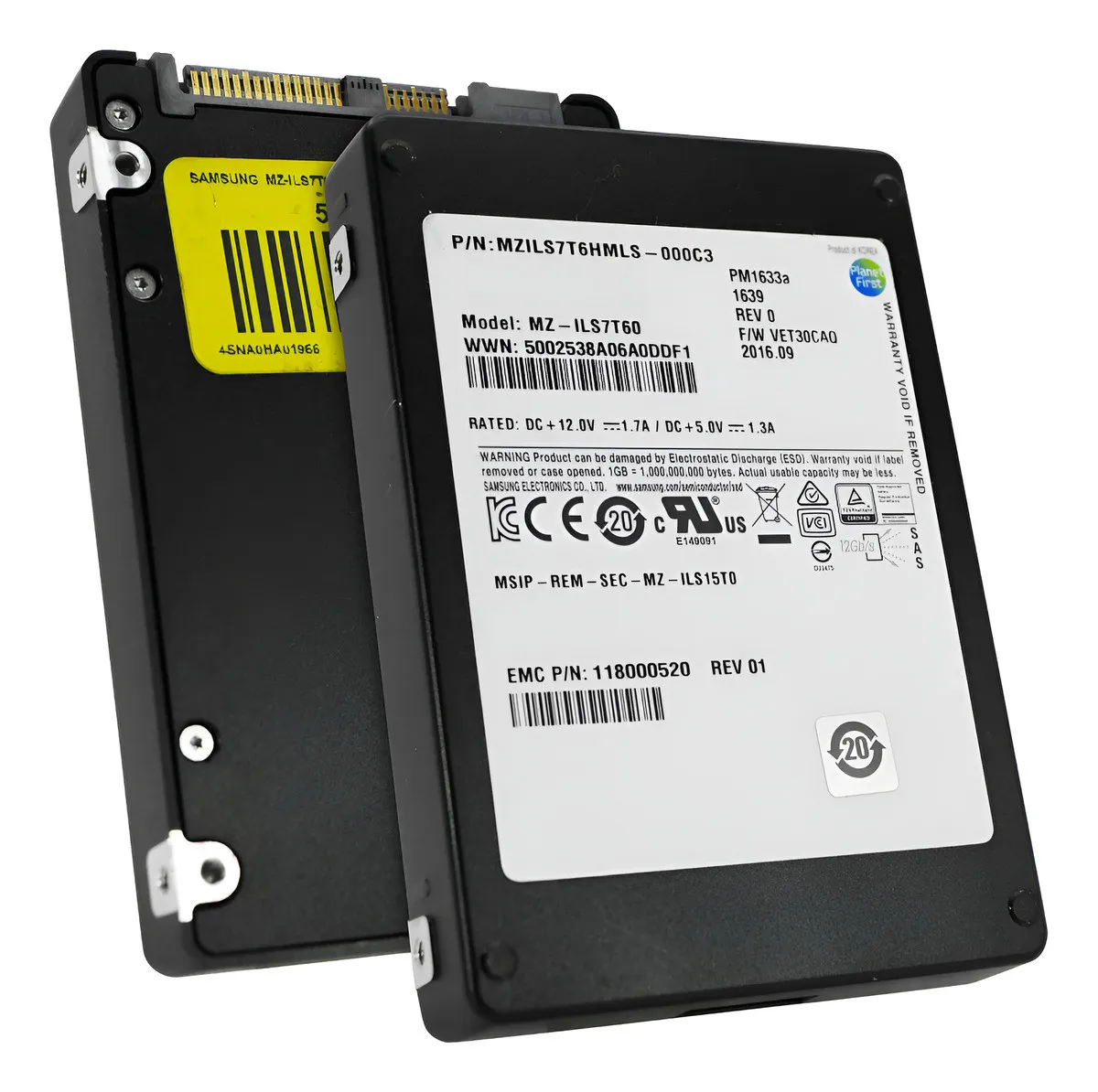 SSD SAMSUNG 7.68TB, MZILS7T6HMLS, 2.5, SAS, 12GBPS, 512e