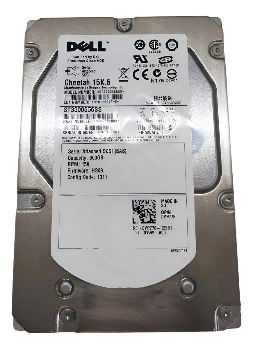HD DELL 300GB 15K 3,5 SAS 0YP778 ST3300656SS?