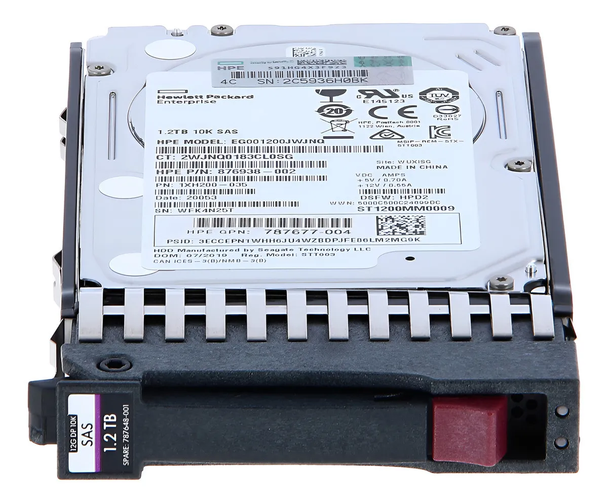 HD HPE MSA2 1.2TB, J9F48A, 787648-001, 2.5, SAS, 10K, 12GBPS