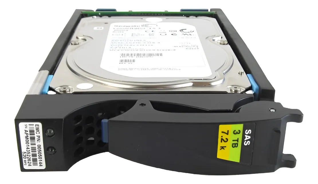 HD EMC 3TB, 005050144, SAS, 3.5, 7.2K, 6GBPS, VNX 5200, 5400, 5600, 5800, 7600, 8000